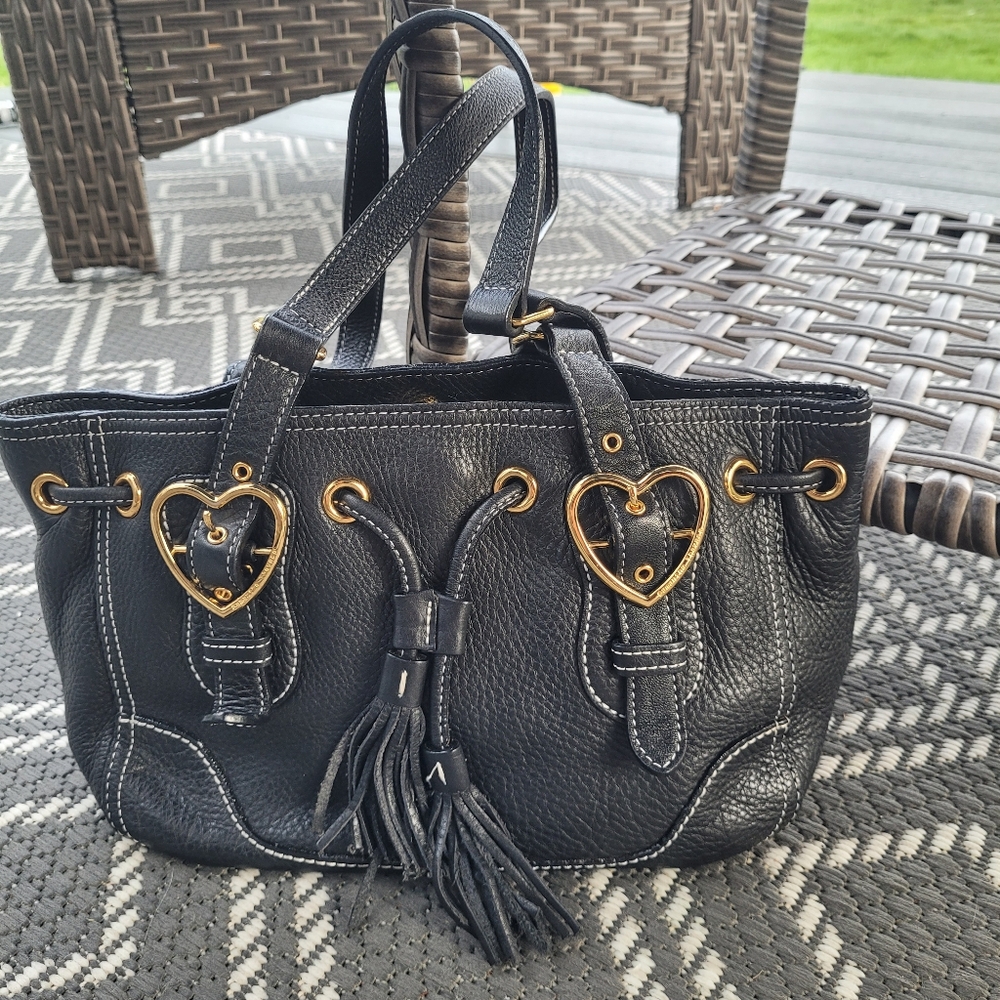Samantha Thavasa New York Leather Handbag Hearts